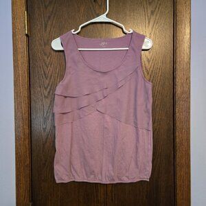LOFT Women's Purple Sleeveless Top